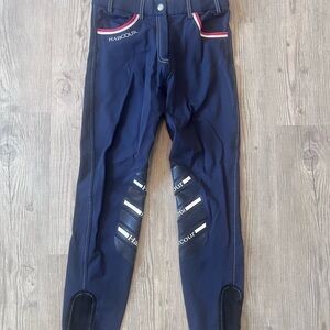Harcour LOT (3) Navy Riding Pants with Red Accents
